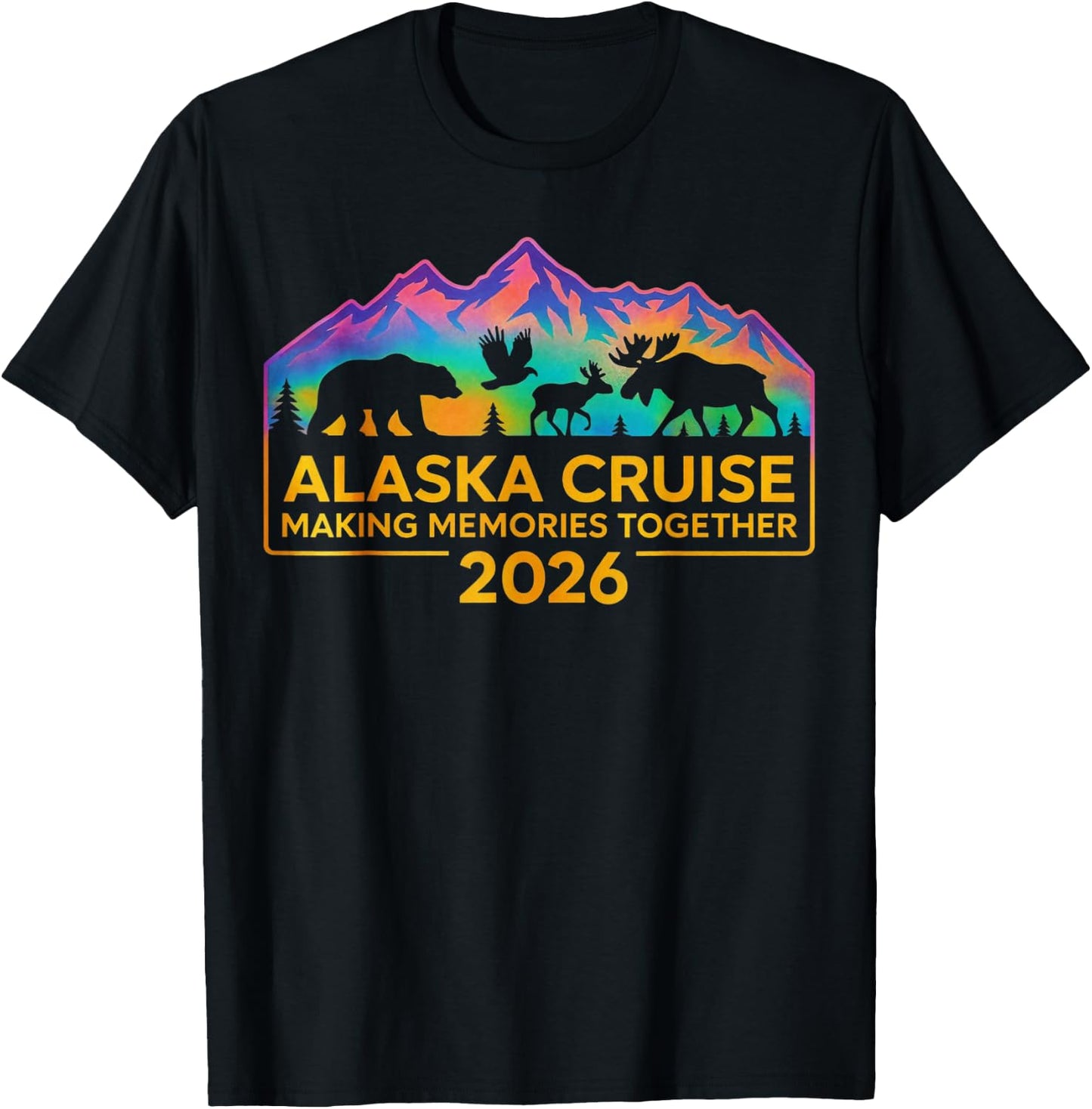 Matching Family Friends and Group Alaskan Alaska Cruise 2026 T-Shirt - T-Shirt | Black