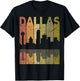 Dallas Vintage Dallas Texas Retro Dallas Skyline T-Shirt - T-Shirt | Black