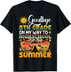 Goodbye 8th Grade Graduation To Highschool Hello Summer T-Shirt - T-Shirt | Black