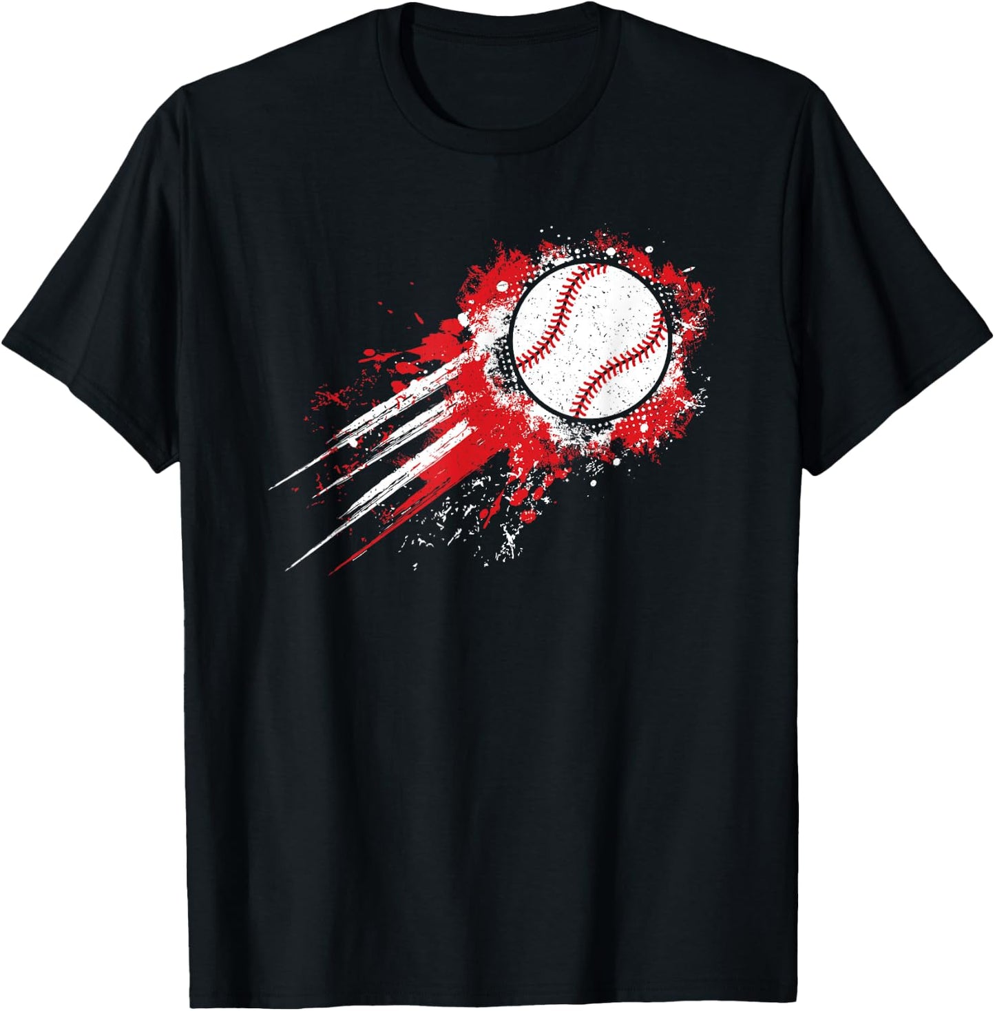 Baseball Player Vintage Baseball Lover Men Boys Kids T-Shirt - T-Shirt | Black
