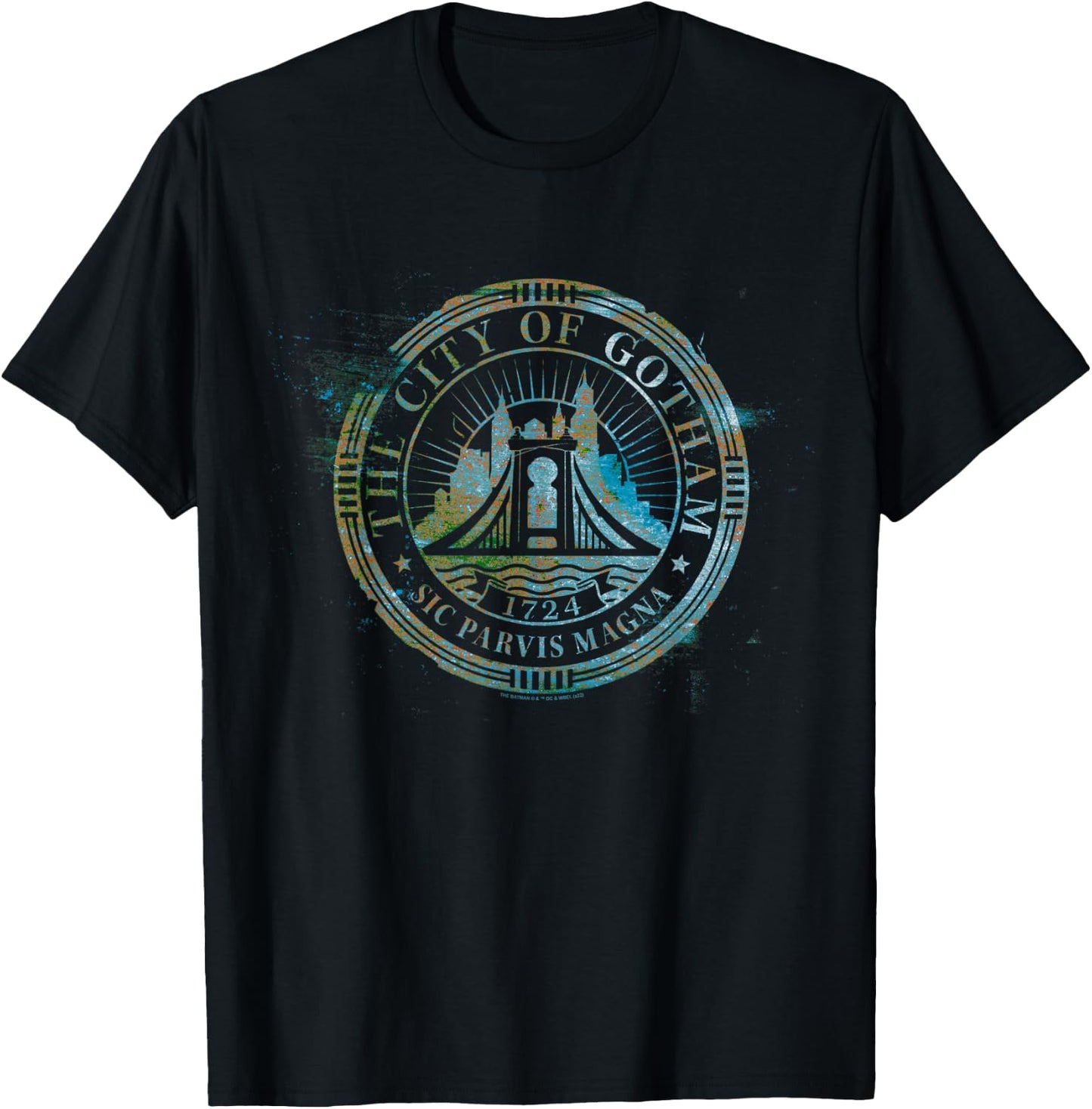 The Batman City of Gotham T-Shirt - T-Shirt | Black