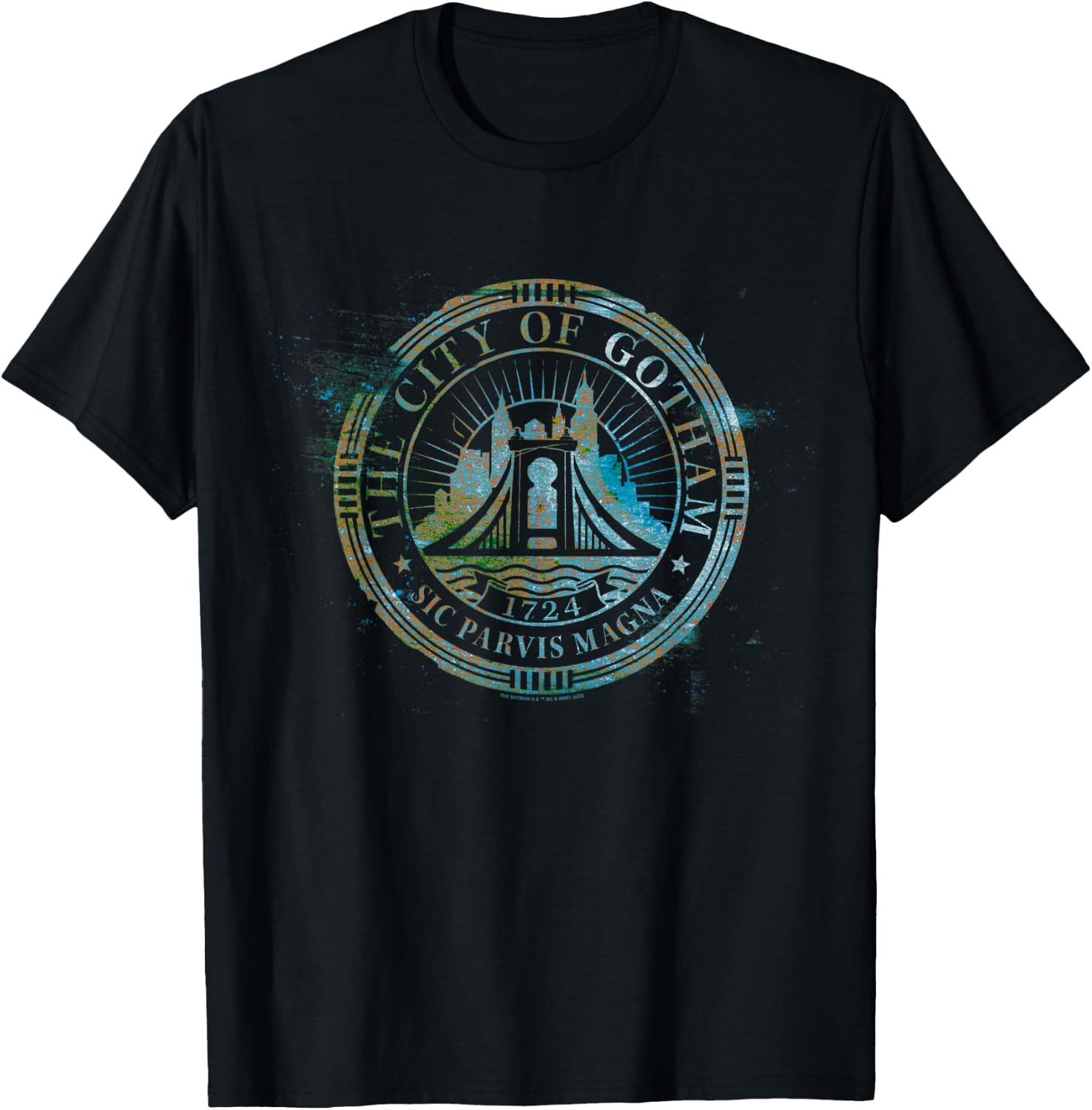 The Batman City of Gotham T-Shirt - T-Shirt | Black