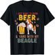 Vintage I Just Want To Drink Beer And Hang With My Beagle T-Shirt - T-Shirt | Black