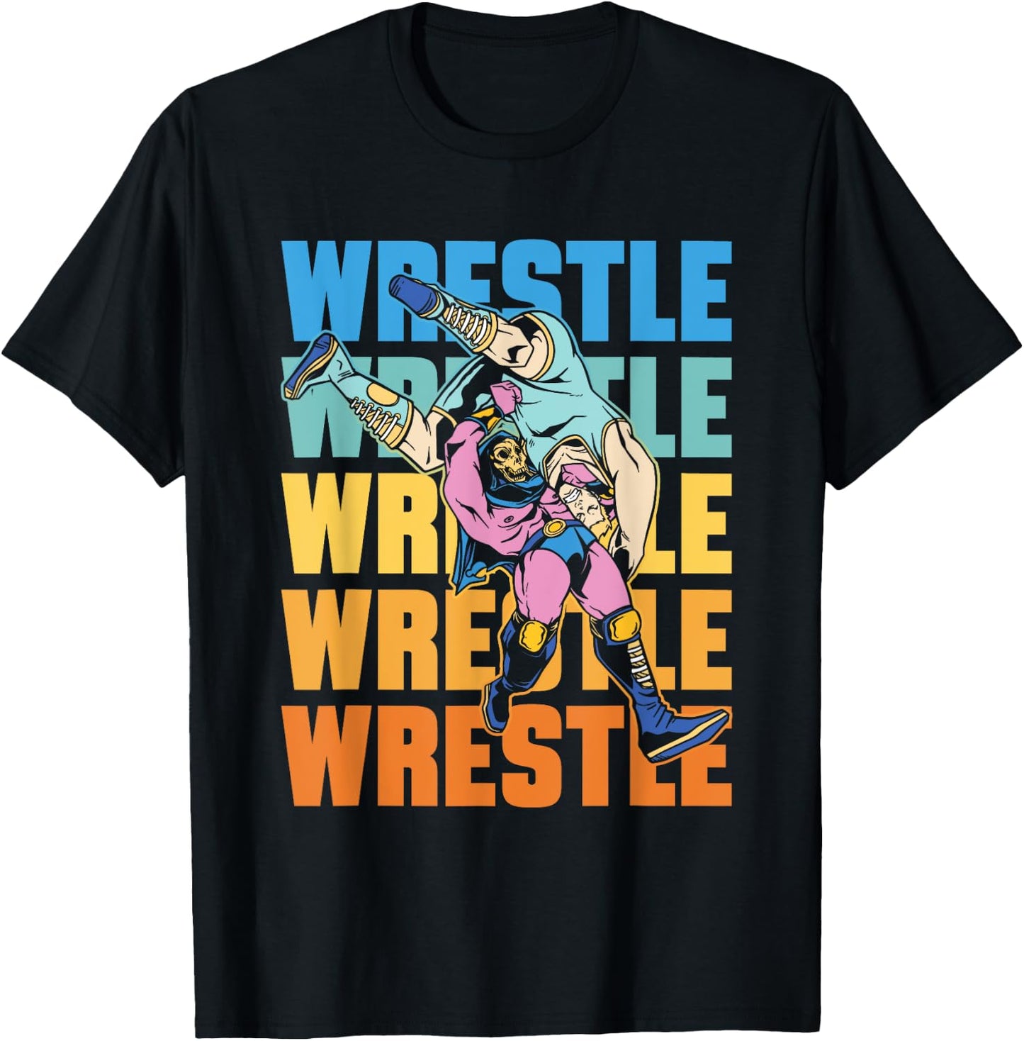 Wrestle Sport Wrestler Wrestlers Wrestling T-Shirt - T-Shirt | Black
