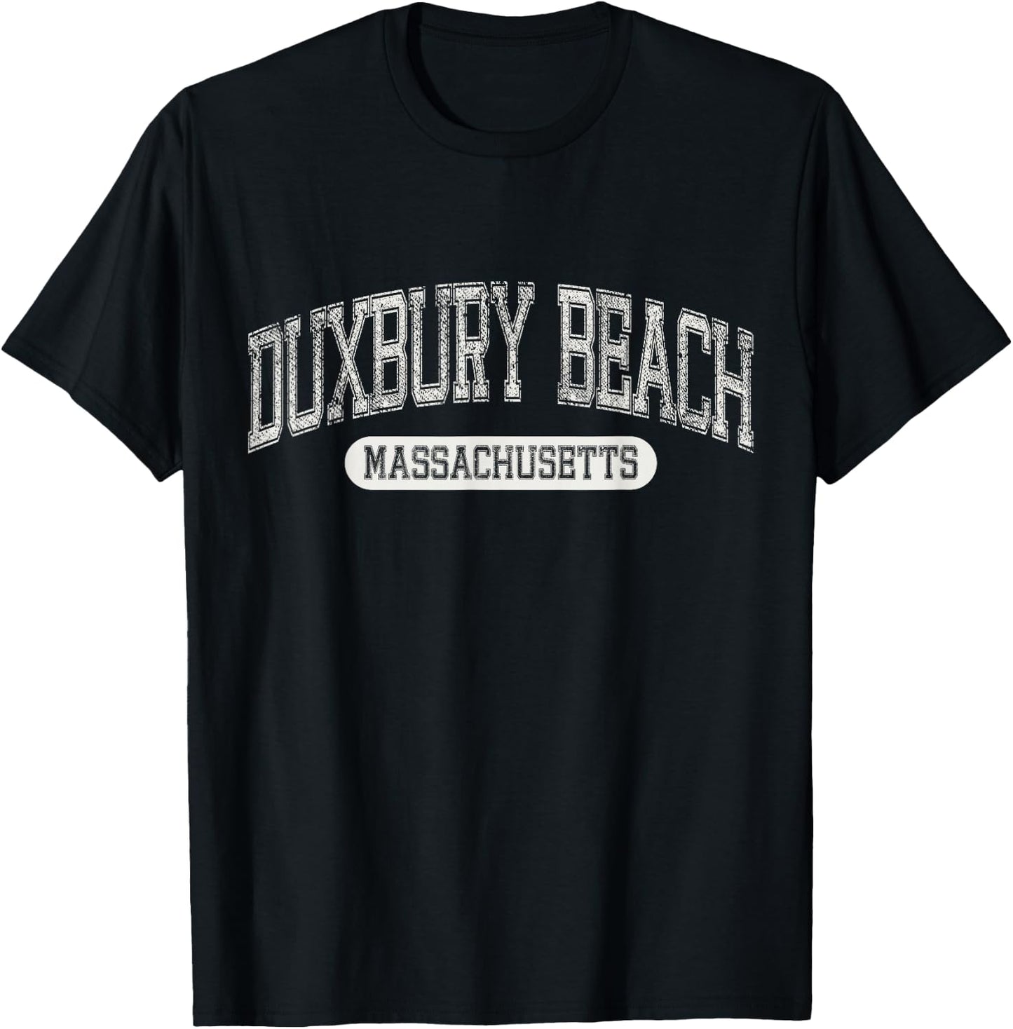 Vintage Duxbury Beach Park Massachusetts Retro Beach Classic T-Shirt - T-Shirt | Black