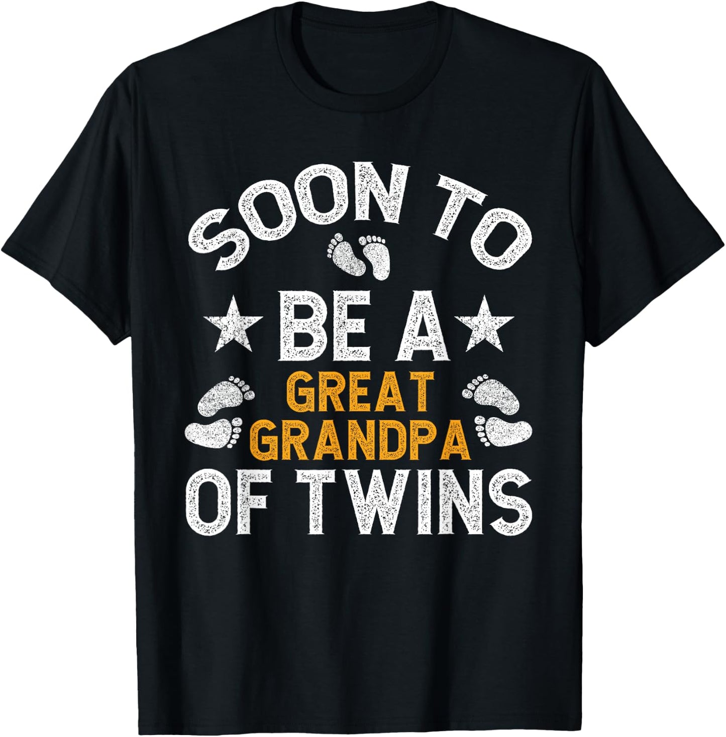 Soon To Be Promoted To Twin Great Grandpa Of Twins T-Shirt - T-Shirt | Black