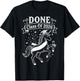 Done Class of 2026 Graduate Unicorn Graduation Women Girls T-Shirt - T-Shirt | Black