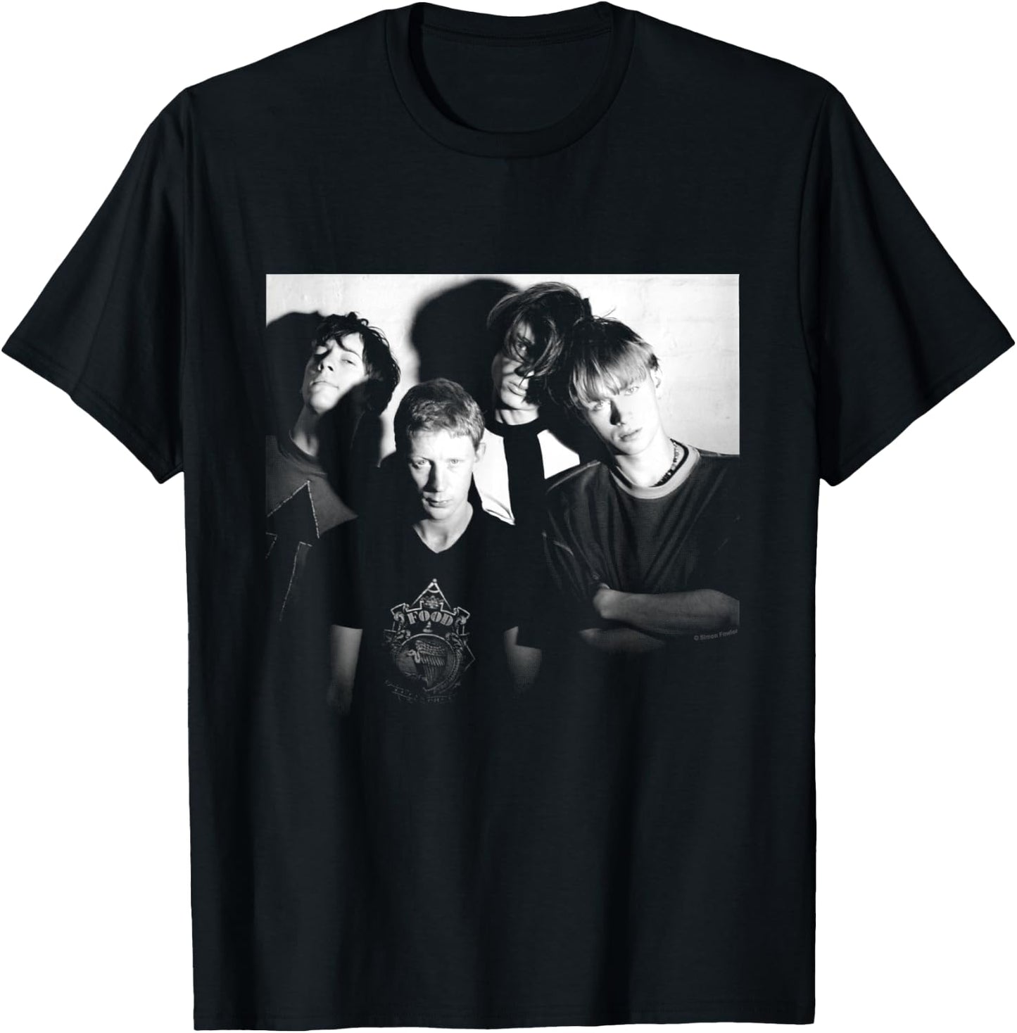 Blur Band Portrait By Simon Fowler T-Shirt - T-Shirt | Black