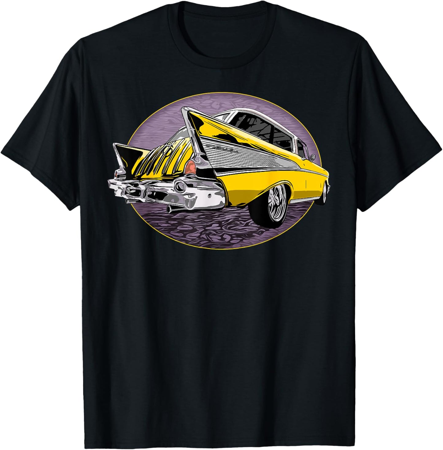57 Chevys Truck Yellow Vintage Cars T-Shirt - T-Shirt | Black