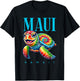 Maui Hawaii Smiling Tie Dye Sea Turtle T-Shirt - T-Shirt | Black