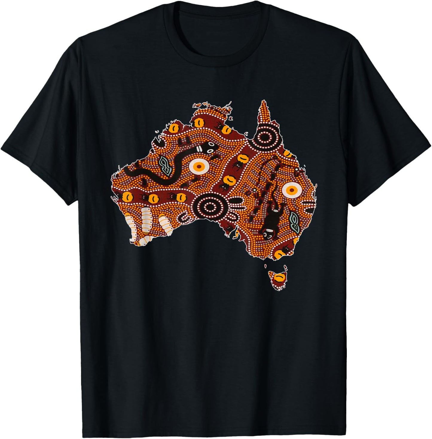 Aboriginal Flag Australia Souvenir Proud Native Aussie Gifts Small T-Shirt - T-Shirt | Black