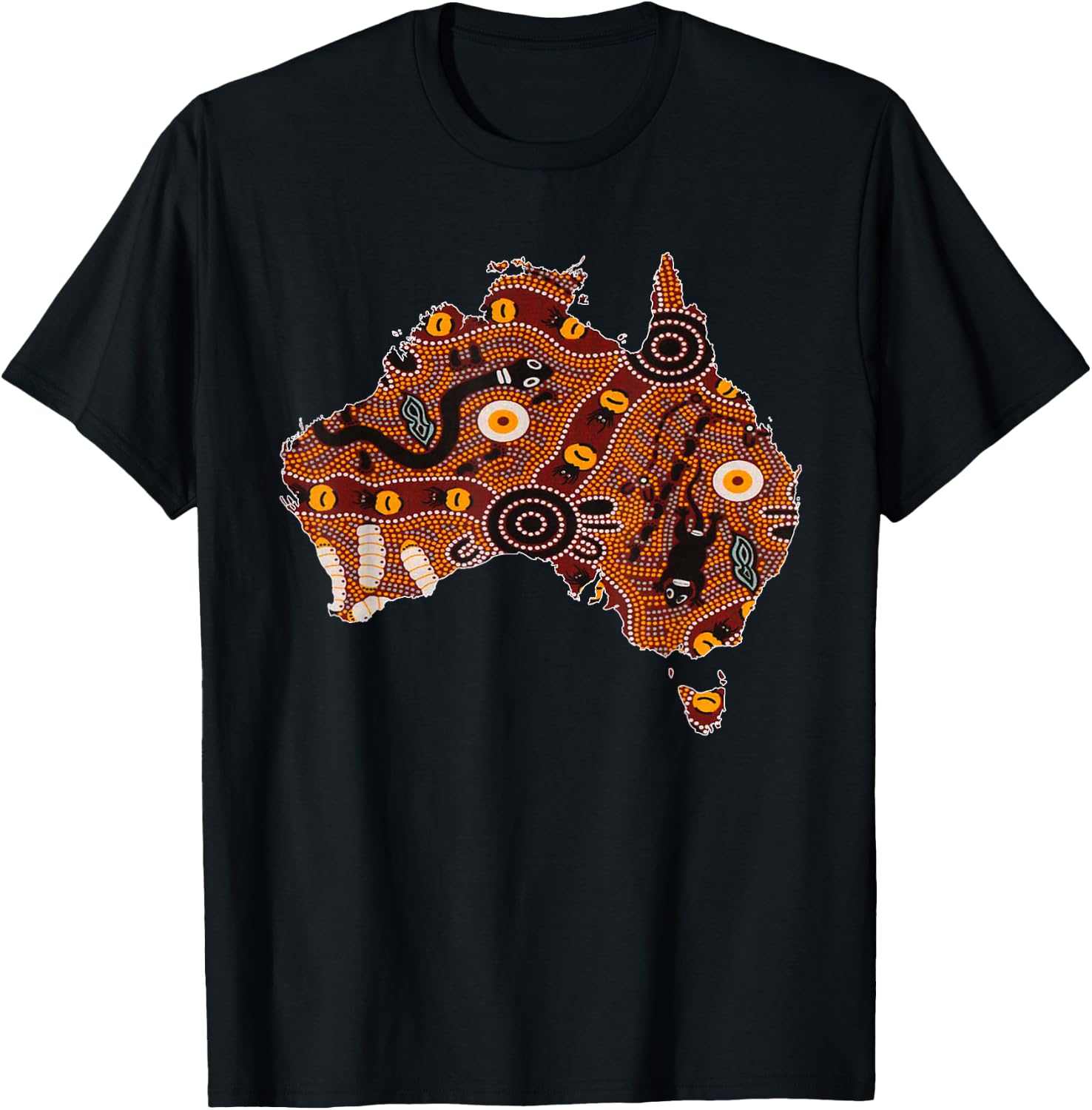 Aboriginal Flag Australia Souvenir Proud Native Aussie Gifts Small T-Shirt - T-Shirt | Black