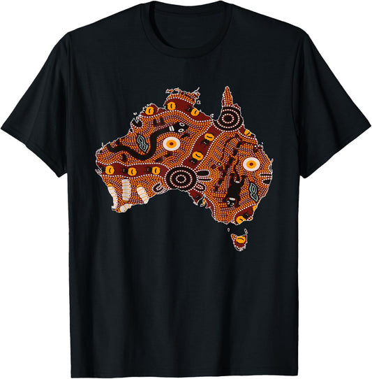 Aboriginal Flag Australia Souvenir Proud Native Aussie Gifts Small T-Shirt - T-Shirt | Black