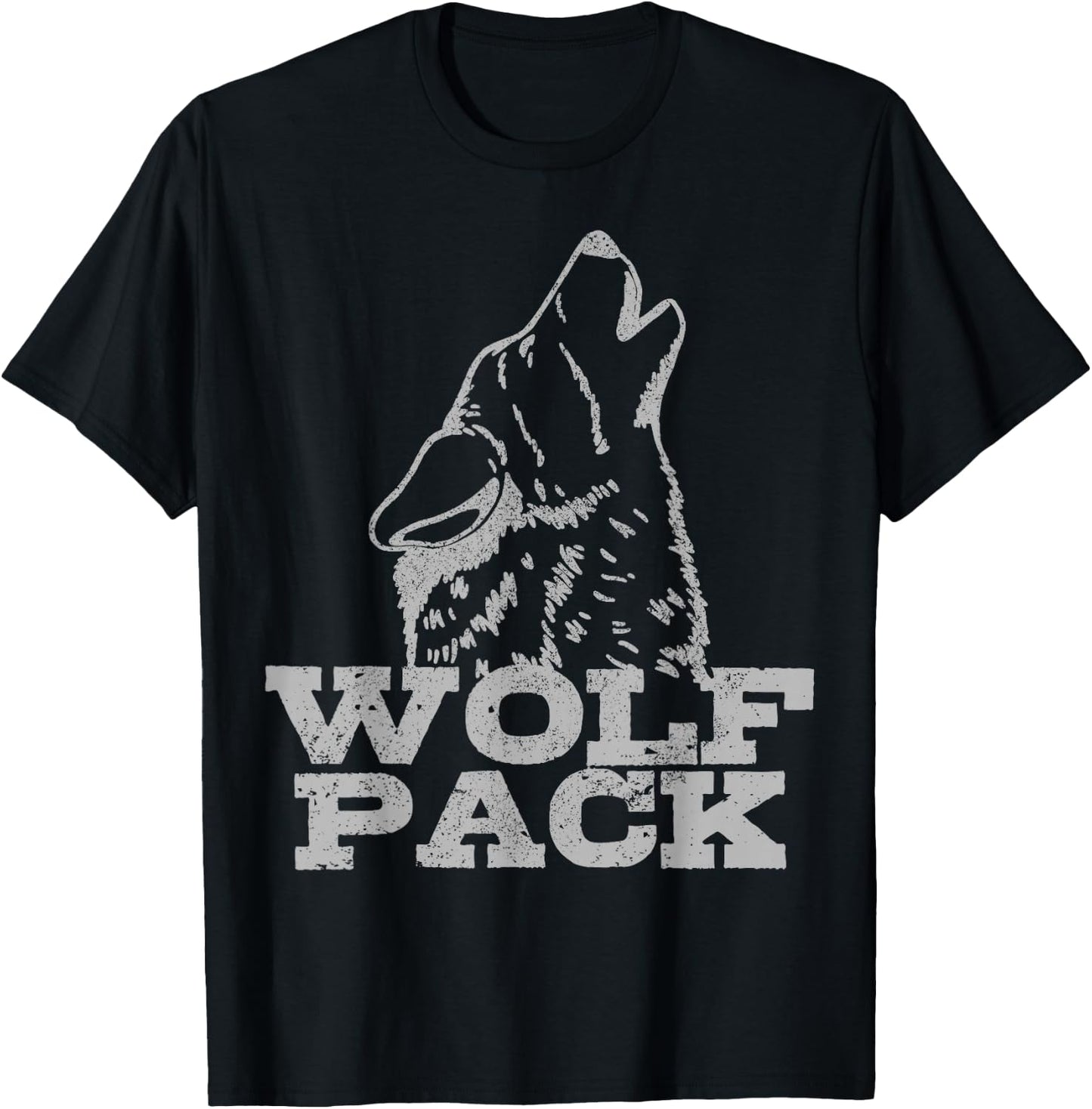 Wolf Pack Wolfpack Wolf Pack Stag Night T-Shirt - T-Shirt | Black