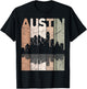 Austin Vintage Austin Texas Retro Austin Skyline T-Shirt - T-Shirt | Black