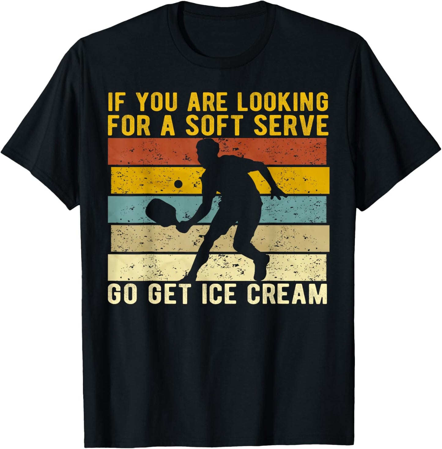 Funny Pickleball Player Paddleball Lover Men Boys T-Shirt - T-Shirt | Black