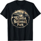 Acadia - US National Park Vintage Men Women Kids Retro T-Shirt - T-Shirt | Black