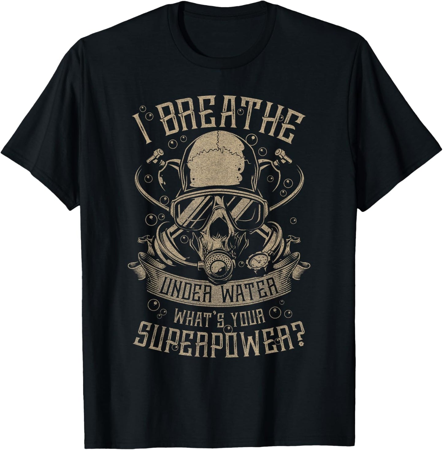 Scuba Diving - I Breathe Under Water T-Shirt - T-Shirt | Black