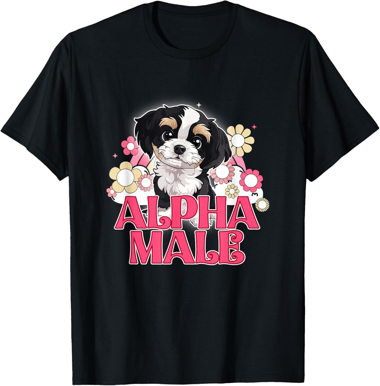 Alpha Male Dog Puppy Funny Women T-Shirt - T-Shirt | Black