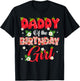 Dad Mom Daddy Birthday Girl Strawberry Berry Sweet One Two T-Shirt - T-Shirt | Black