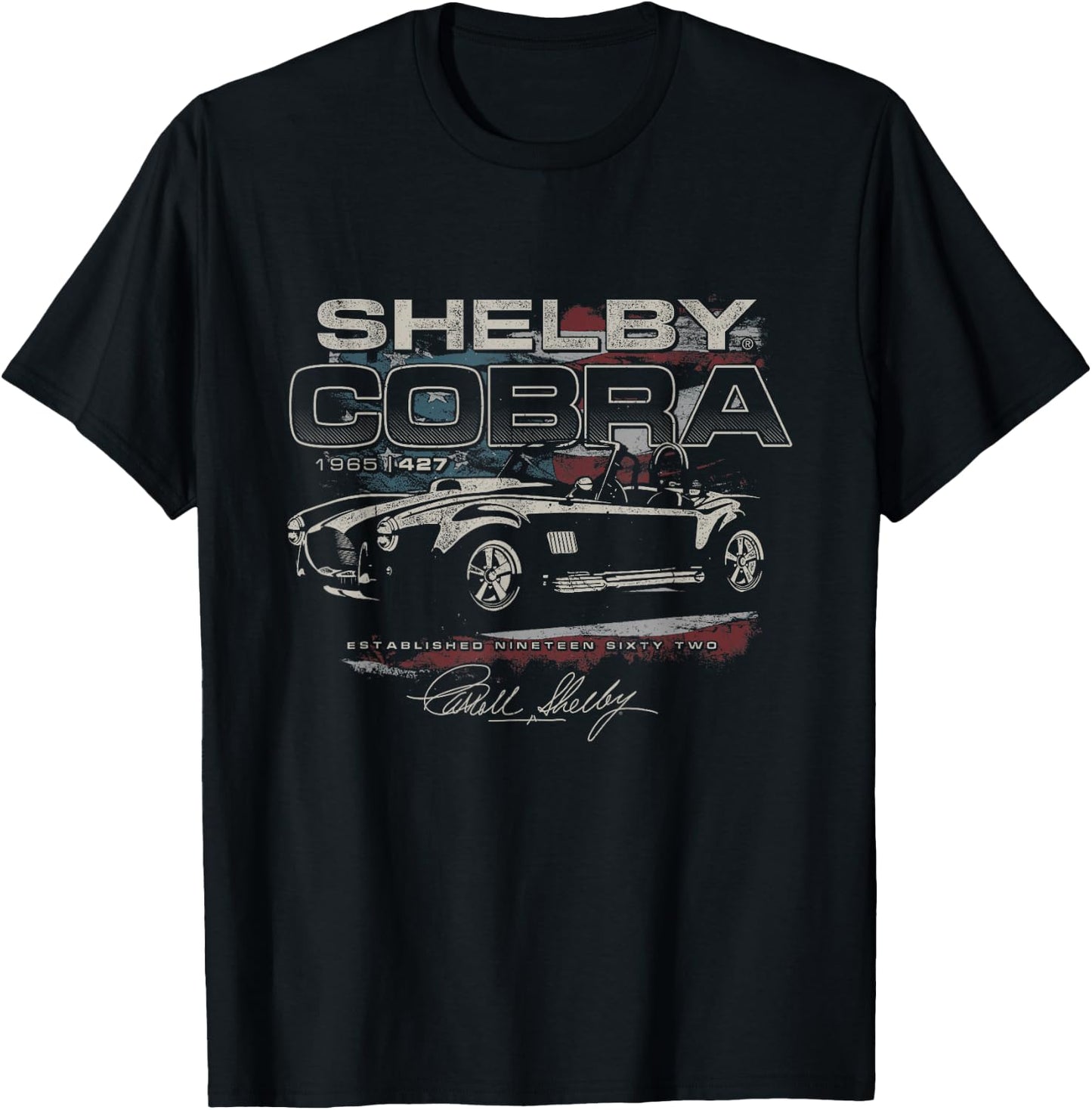 Shelby Cobra 1965 Est 1962 T-Shirt - T-Shirt | Black