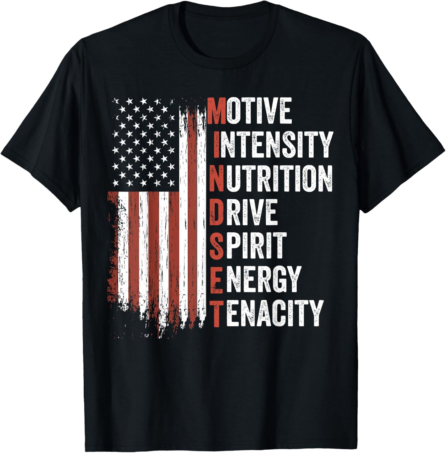 Mindset Motivational Inspirational Quote Gym Workout Fitness T-Shirt - T-Shirt | Black