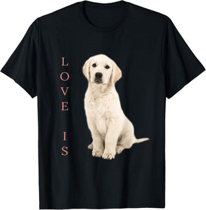 Labrador Retriever Shirt Women Men White Lab Mom Dad Dog T-Shirt - T-Shirt | Black