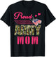 Proud Army Mom Military Camouflage Dog Tag Cute Mother's Day T-Shirt - T-Shirt | Black