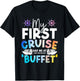 Cruise Ship Sea Sailing Adventure Awaits My First Cruise T-Shirt - T-Shirt | Black