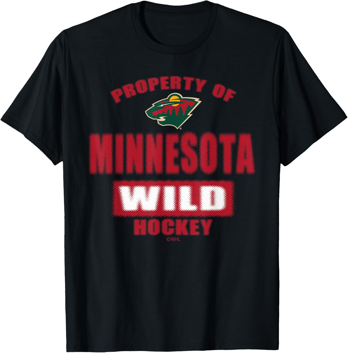 Minnesota Wild Property Black NHL Officially Licensed T-Shirt - T-Shirt | Black