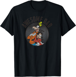 Goofy & Max Awesome Dad T-Shirt - T-Shirt | Black