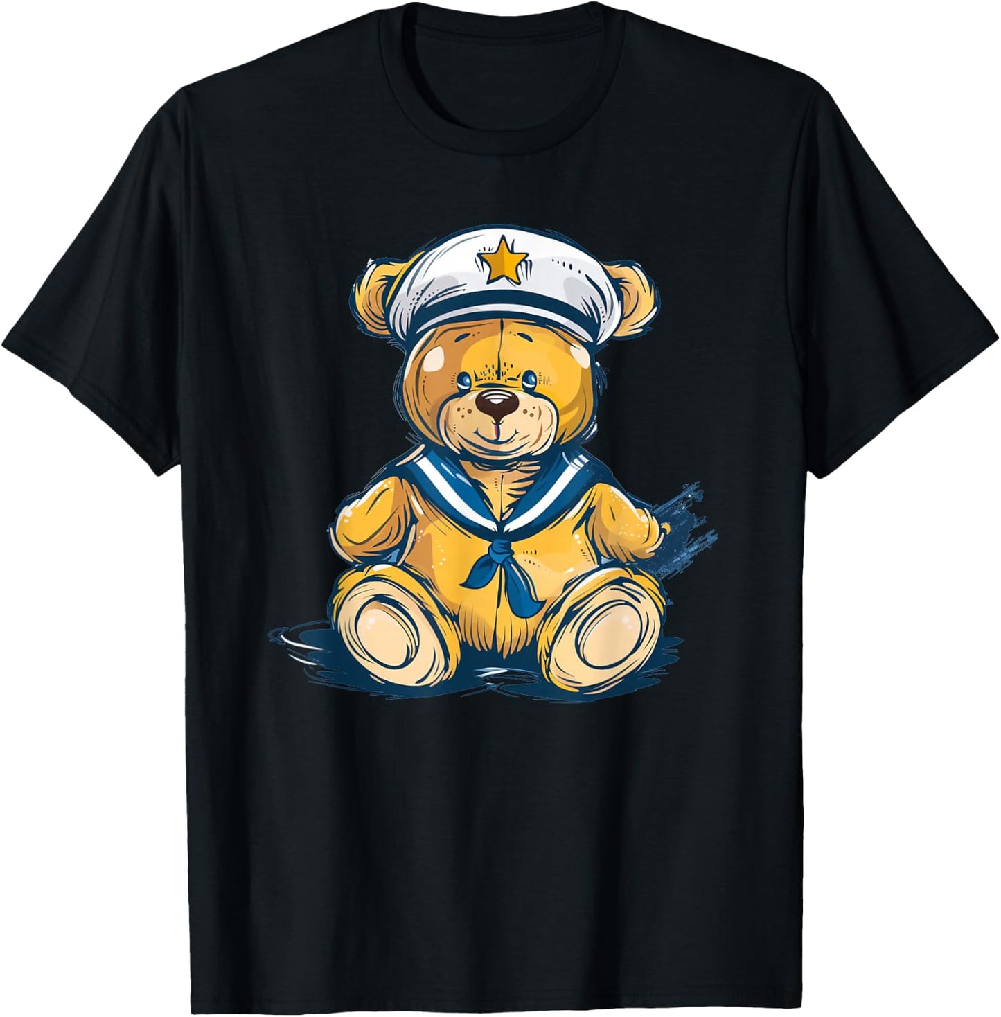 Funny Sailor Teddy Bear Costume for Boys and Girls T-Shirt - T-Shirt | Black