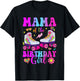 Let's Roll Mama of the Birthday girl Roller Skate Birthday T-Shirt - T-Shirt | Black