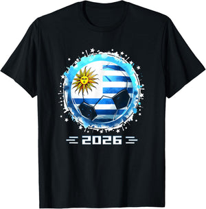 Uruguay Player Boys Kids Men Youth Teens Uruguay 2026 T-Shirt - T-Shirt | Black