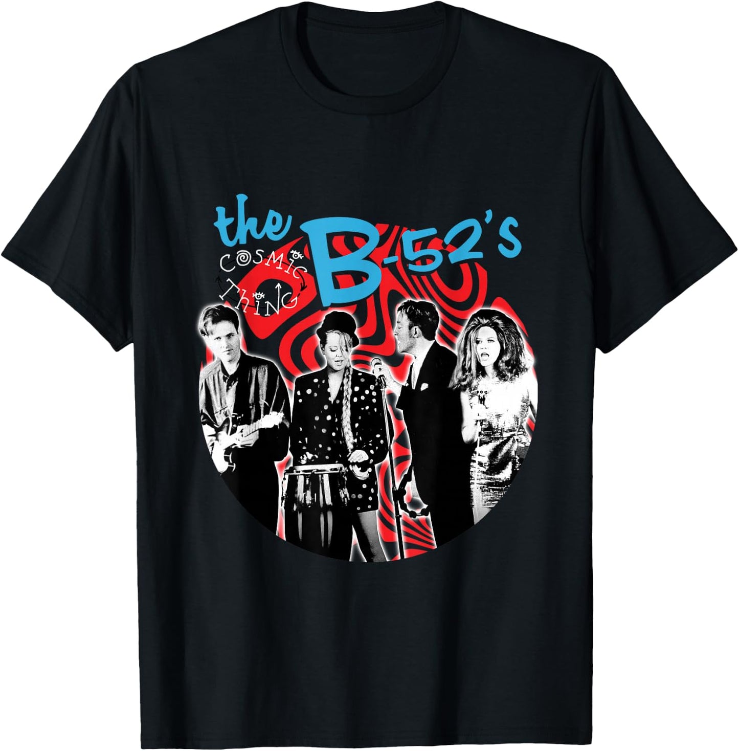 The B-52s - Cosmic Thing Swirl T-Shirt - T-Shirt | Black