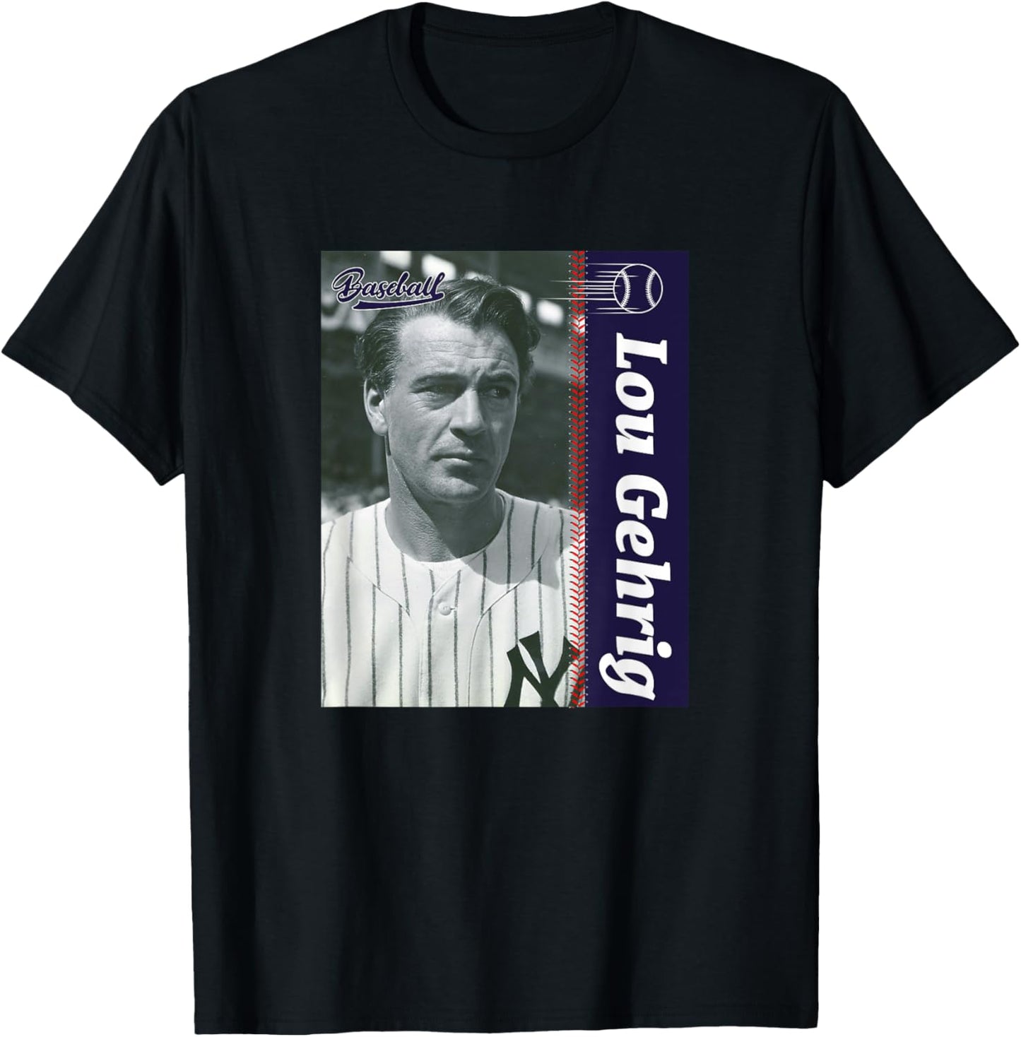 Lou Gehrig_001 T-Shirt - T-Shirt | Black