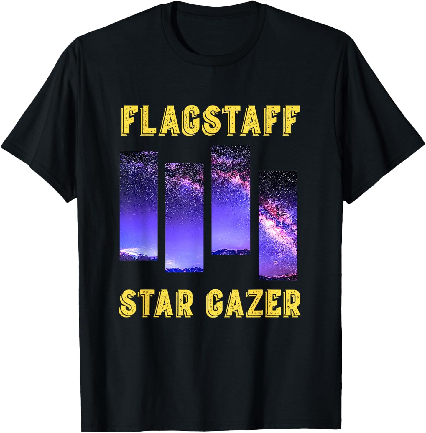 Flagstaff Star Gazer Night Sky Milky Way Galaxy Arizona Swag T-Shirt - T-Shirt | Black