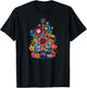 Cute Hippie Acoustic Flower Guitar - Floral Hippie Music Fan T-Shirt - T-Shirt | Black