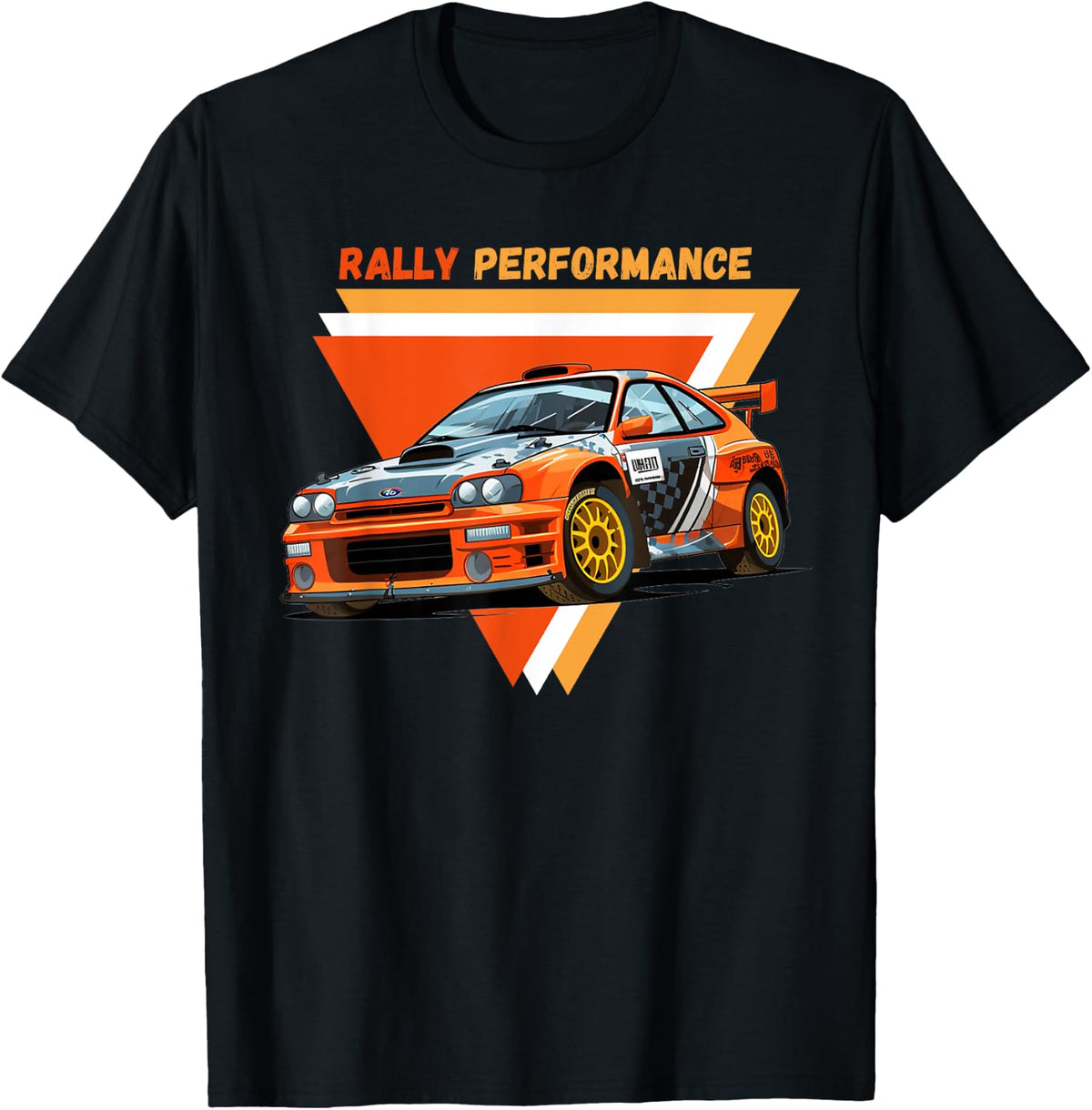 Rally Performance Shirt, Motorsport Racing Car Rally Car T-Shirt - T-Shirt | Black