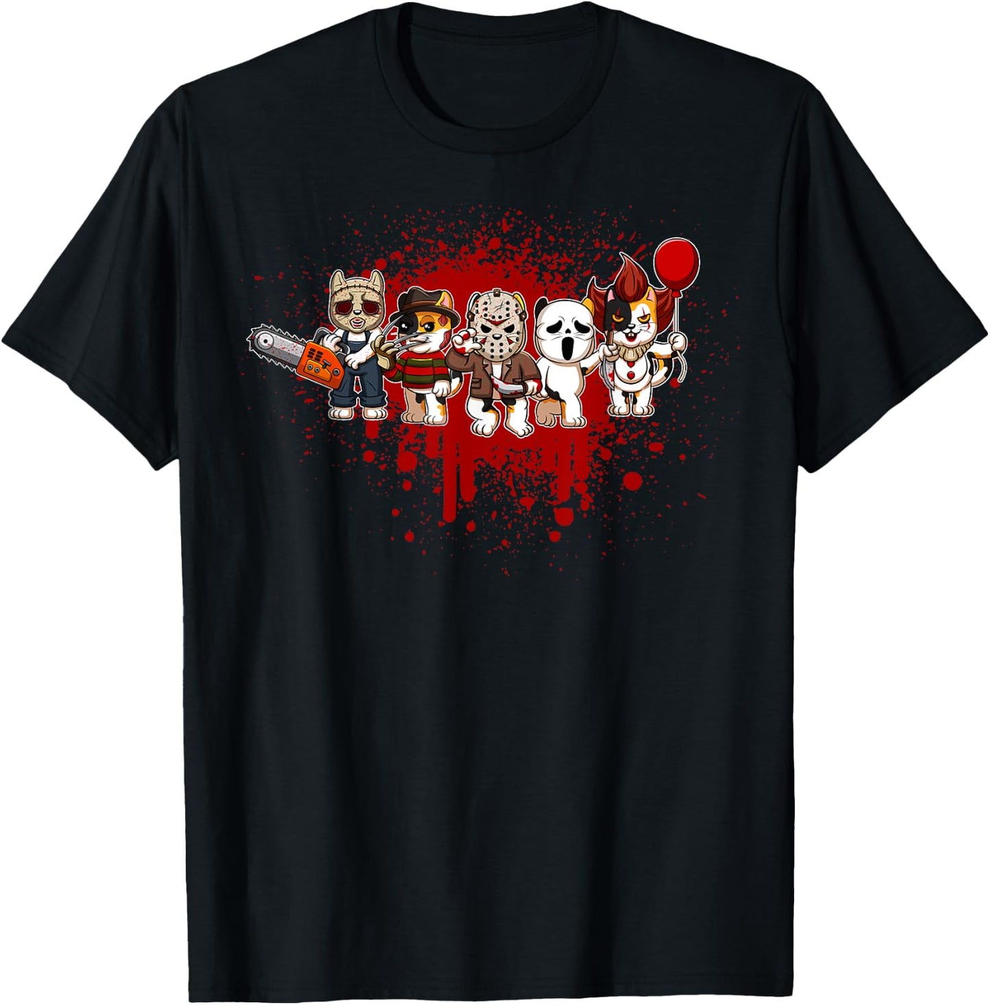 My Little Horror Crew - Halloween Calico Cat Women T-Shirt - T-Shirt | Black