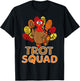 Trot Squad Running Turkey Trot Family Thanksgiving Runners T-Shirt - T-Shirt | Black