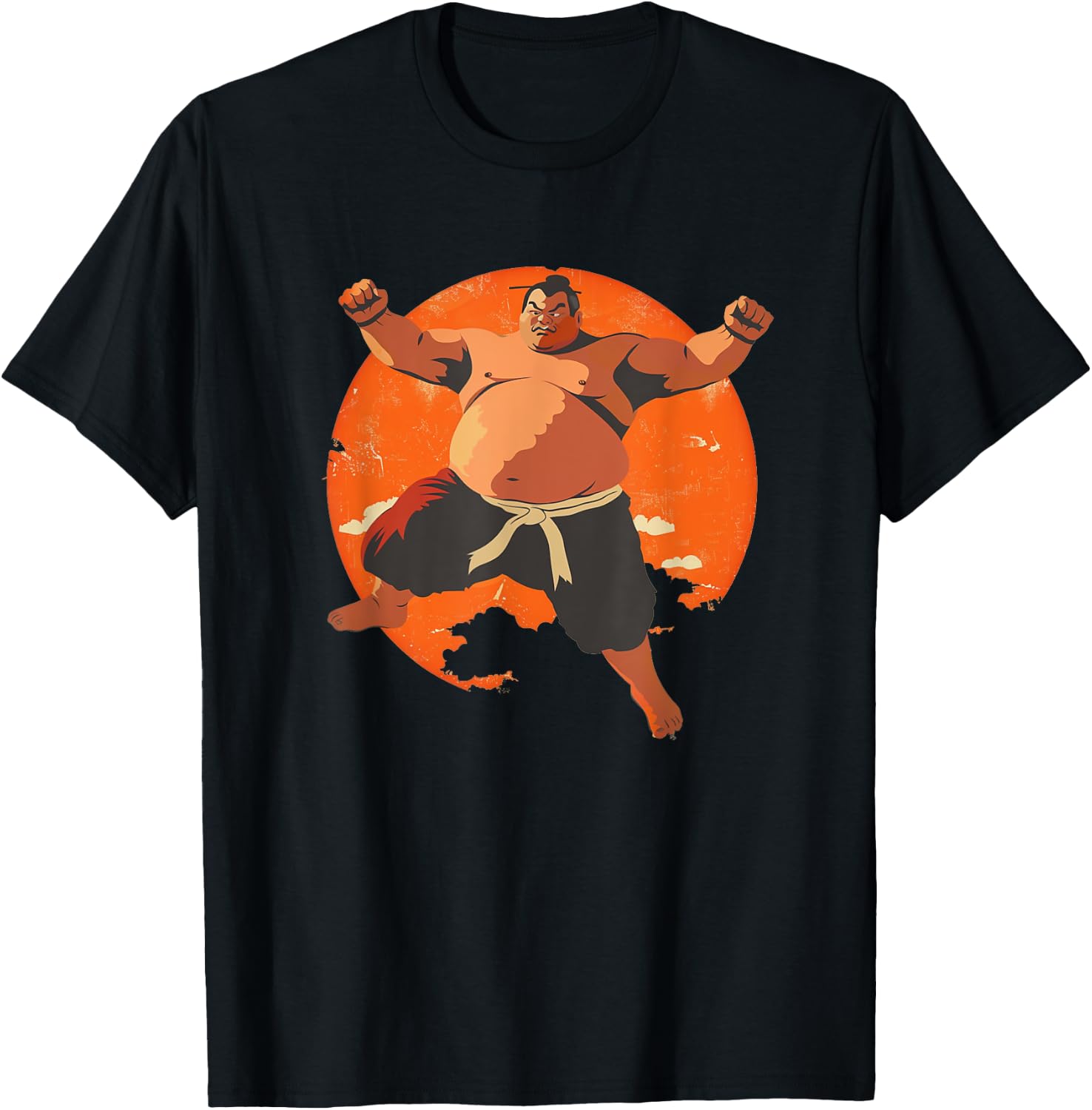 Awesome Sumo Costume for Japanese Sumo Lovers T-Shirt - T-Shirt | Black