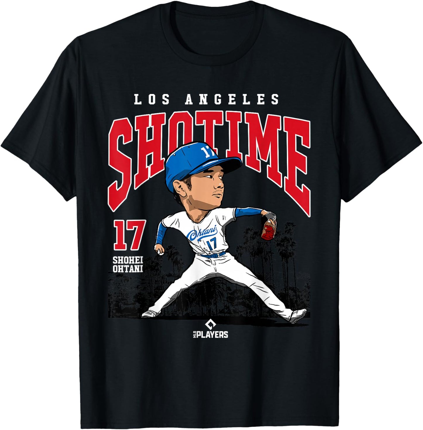 Shohei Ohtani | Los Angeles Baseball MLB Player | MLBOHT3005 T-Shirt - T-Shirt | Black