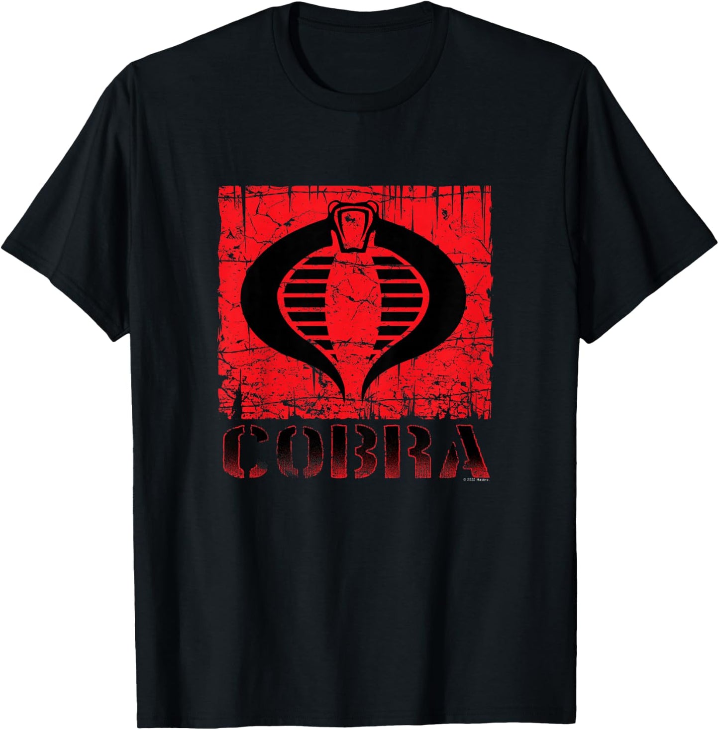Kids G.I. Joe A Real American Hero Cobra Command Distressed Logo T-Shirt - T-Shirt | Black