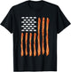 USA Bacon Meat Lover American Flag Bacon T-Shirt - T-Shirt | Black
