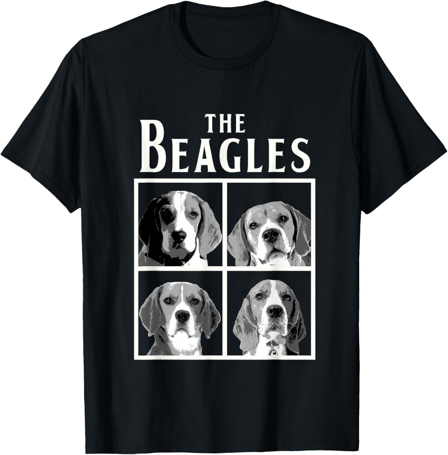 The Beagles Dog T Shirt Funny Beagle Dog Owner Gift T-Shirt - T-Shirt | Black
