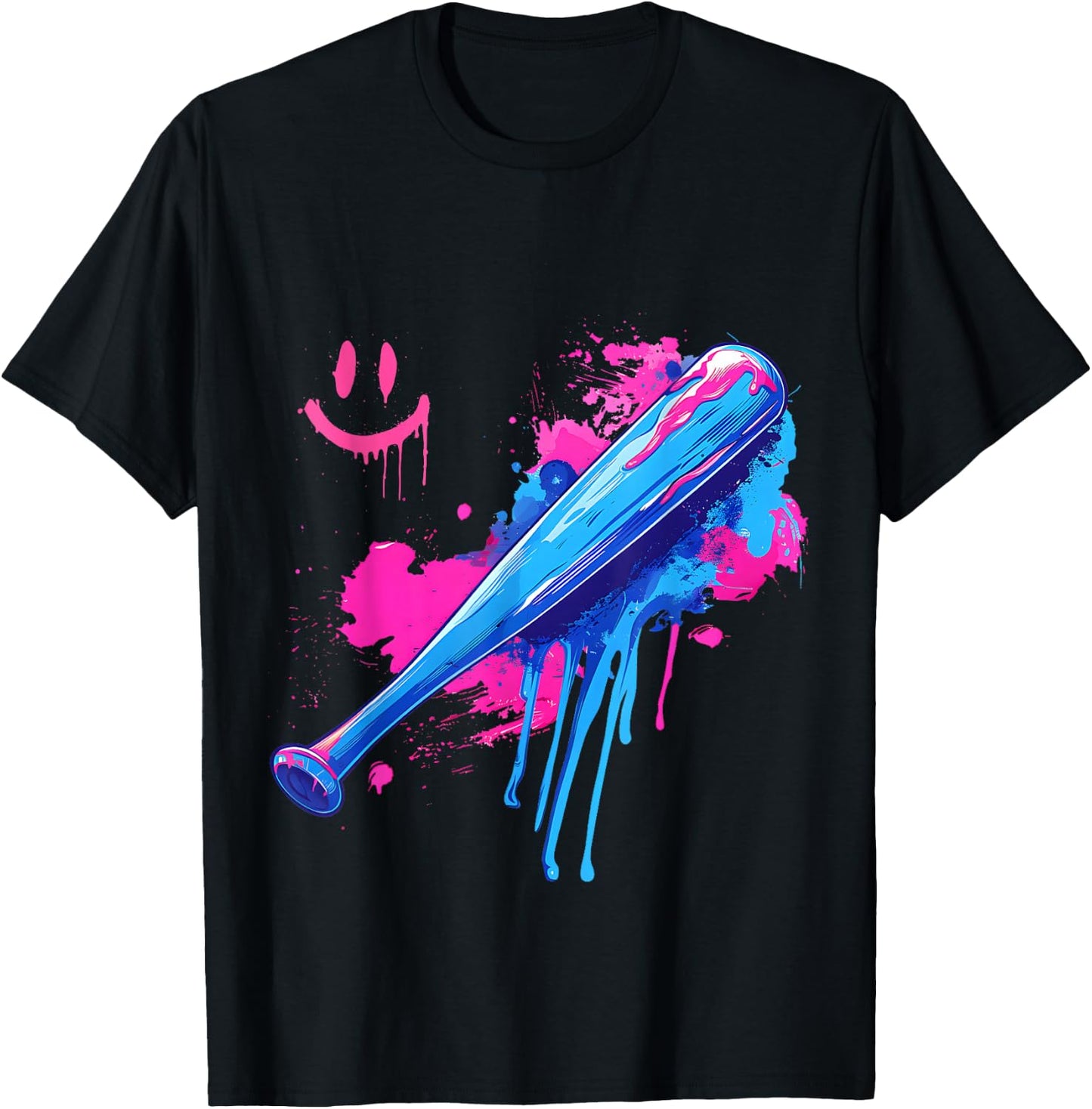 Baseball Bat with Sprinkles Drip Boys T-Shirt - T-Shirt | Black