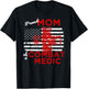 Proud Mom of a Combat Medic Distressed Flag T-Shirt - T-Shirt | Black