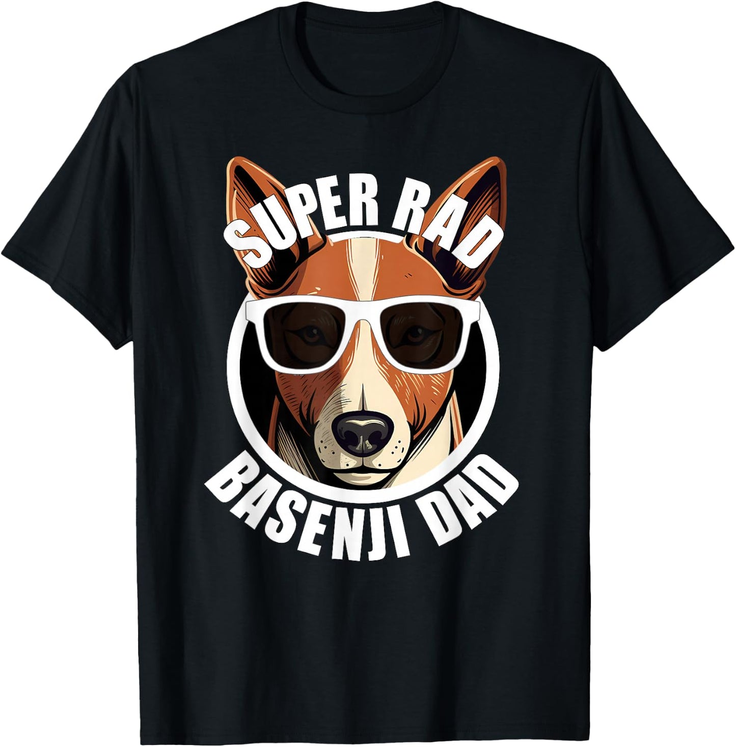 Basenji Funny Father’s Day Dog Dad Men’s T-Shirt - T-Shirt | Black