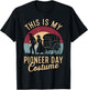 This Is My Pioneer Day Costume, Retro Mormon Pioneers T-Shirt - T-Shirt | Black